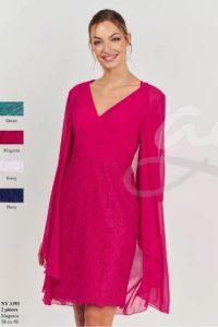 spolecenske-saty-kratke-pro-matku-nevesty-na-svatbu-NY3393-navy-ivory-green-magenta-modre-smetanove-mateve-fuchsiove-kratke